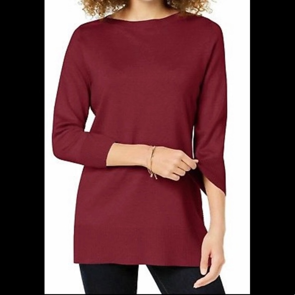 Karen Scott Boat Neck Lightweight Sweater